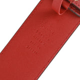 Authentic Gucci Micro Guccissima Belt red leather