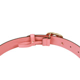 Authentic Gucci Pink Leather belt with interlocking GG buckle