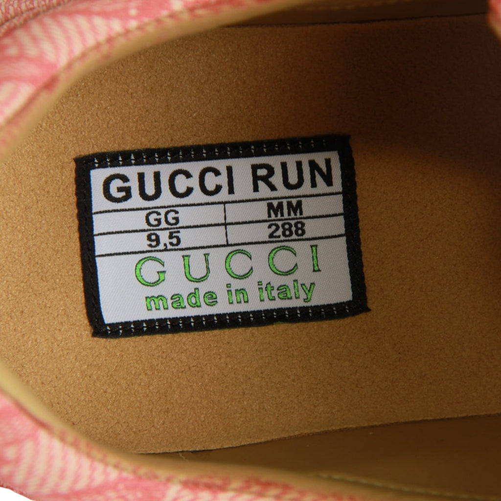 Authentic Gucci GG Run Sneakers Pink 9.5