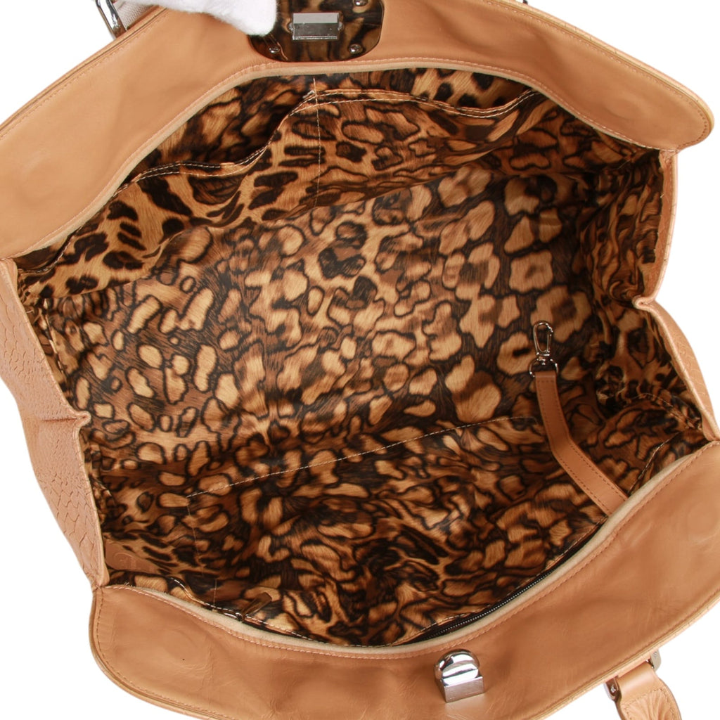 Authentic Longchamp Paris handbag tan leather