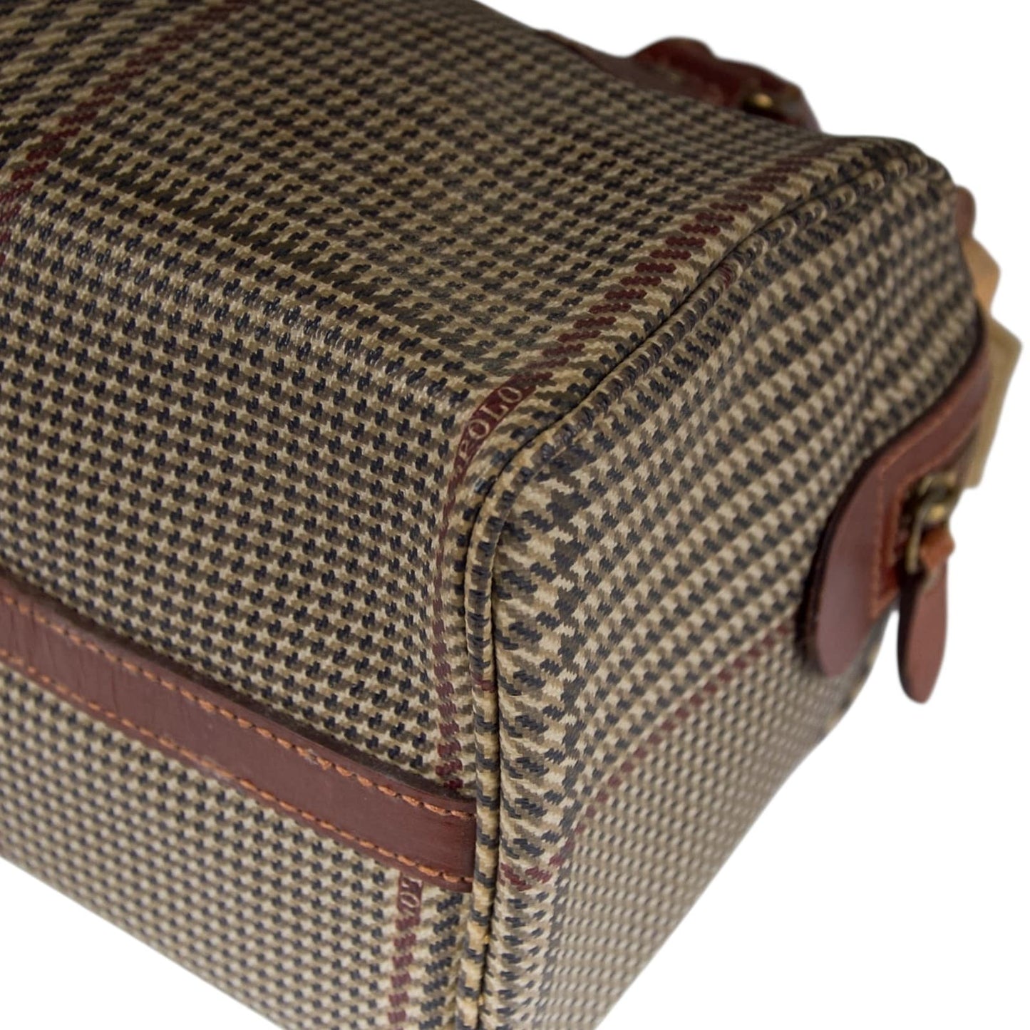 Authentic Polo Ralph Lauren Glen Plaid Boston Bag