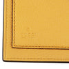 Authentic GUCCI Logo 658681 Yellow Leather Bifold Wallet NEW