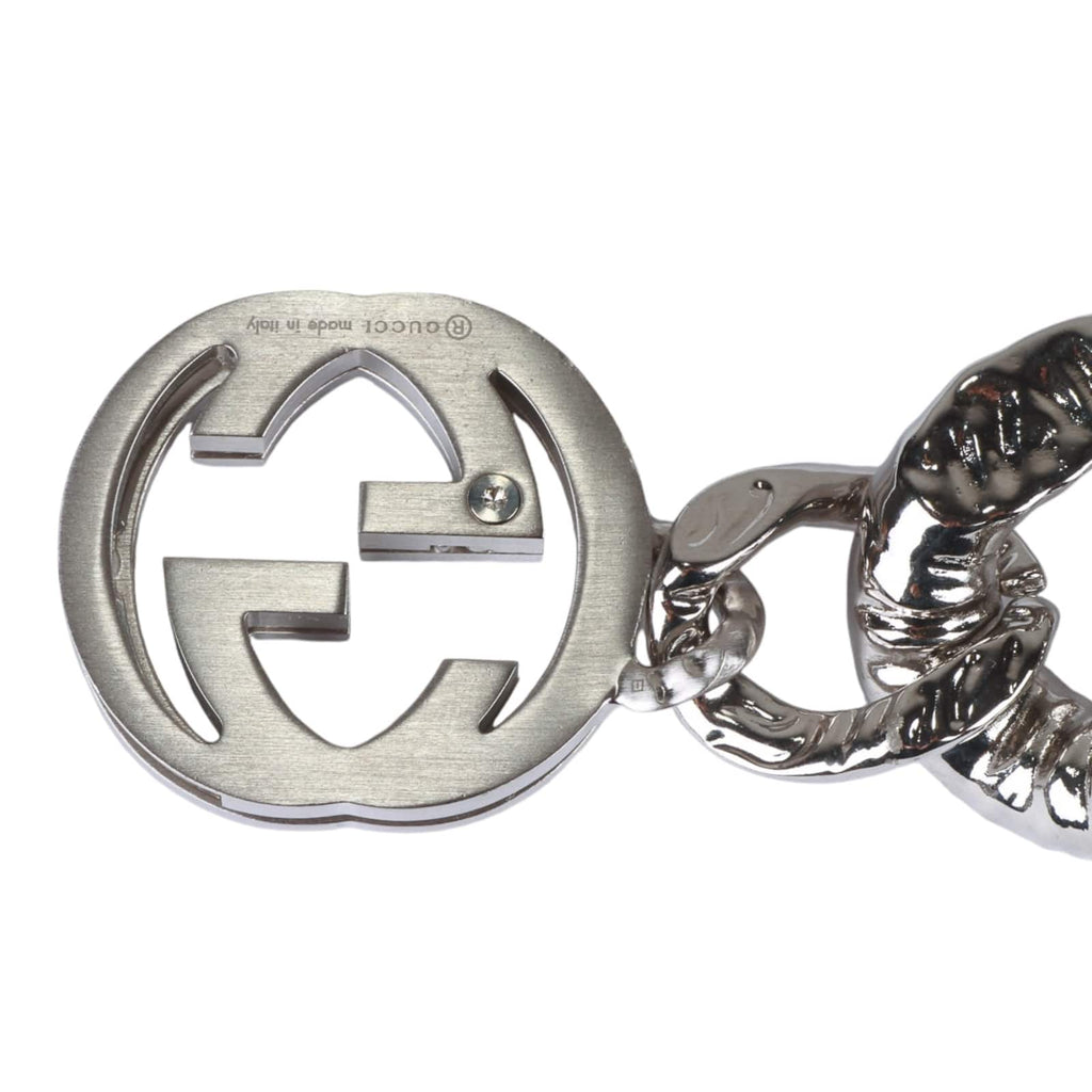 Authentic GUCCI Interlocking G Choker In Silver-toned Metal