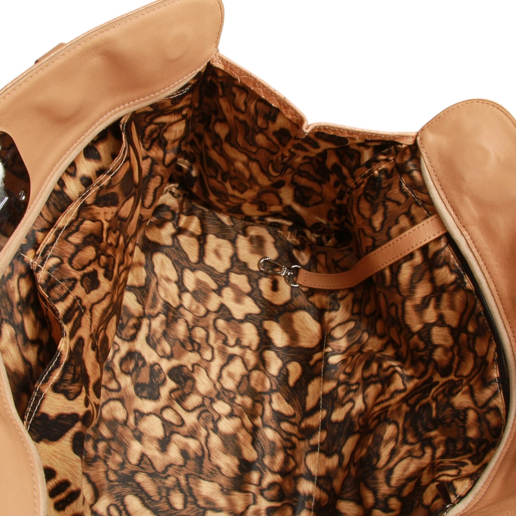 Authentic Longchamp Paris handbag tan leather