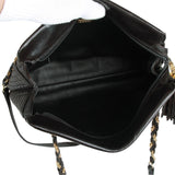 Authentic Bally black soft leather shoulder bag