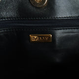 Authentic Bally black soft leather shoulder bag