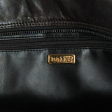 Authentic Bally black soft leather shoulder bag