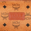 Authentic MCM Logos Pattern Shoulder Tote Bag Brown Germany