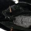 Authentic Salvatore Ferragamo black croc embossed shoulder bag