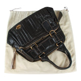 Authentic Chloe Classic Bay Bag Black Leather