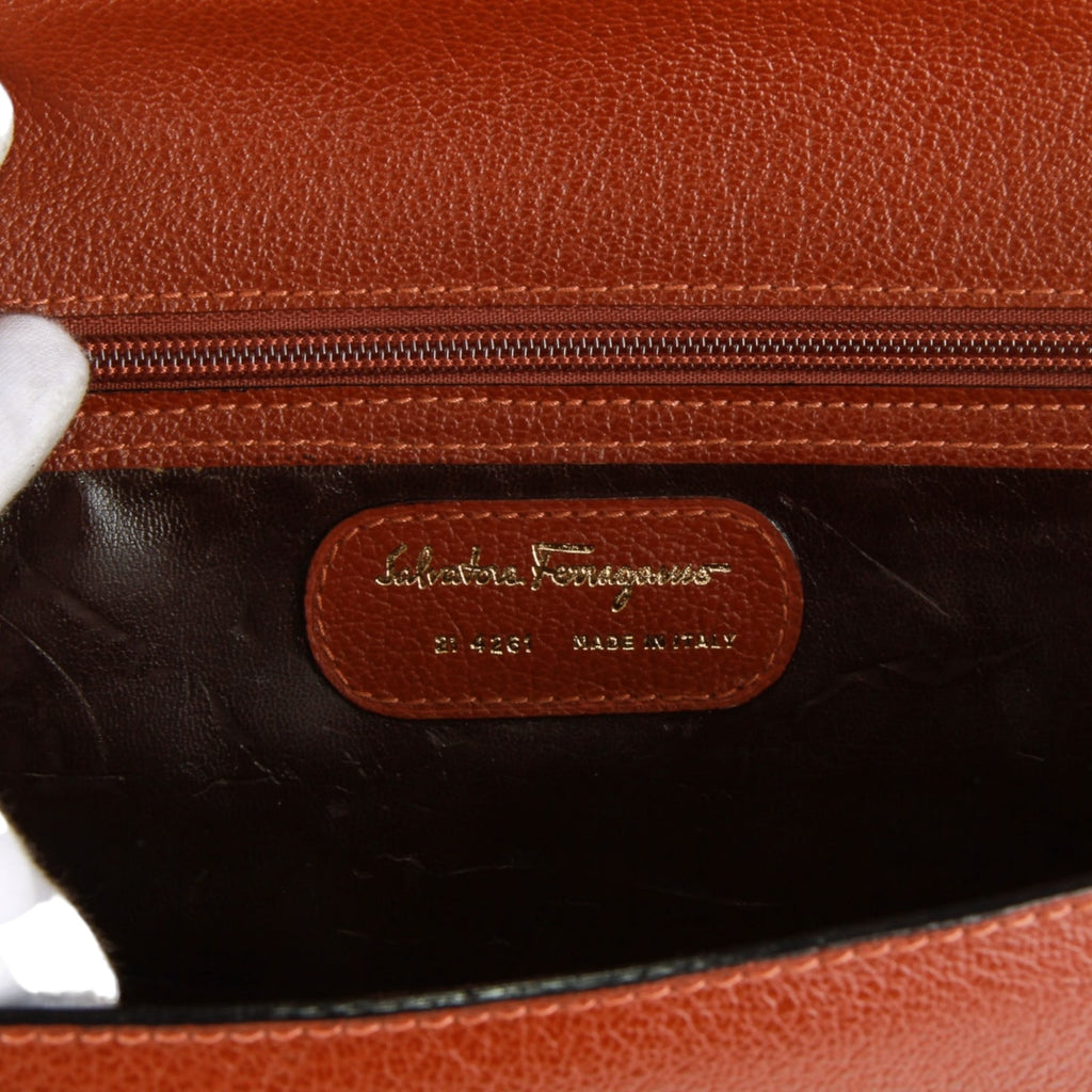 Authentic Salvatore Ferragamo soft briefcase business bag