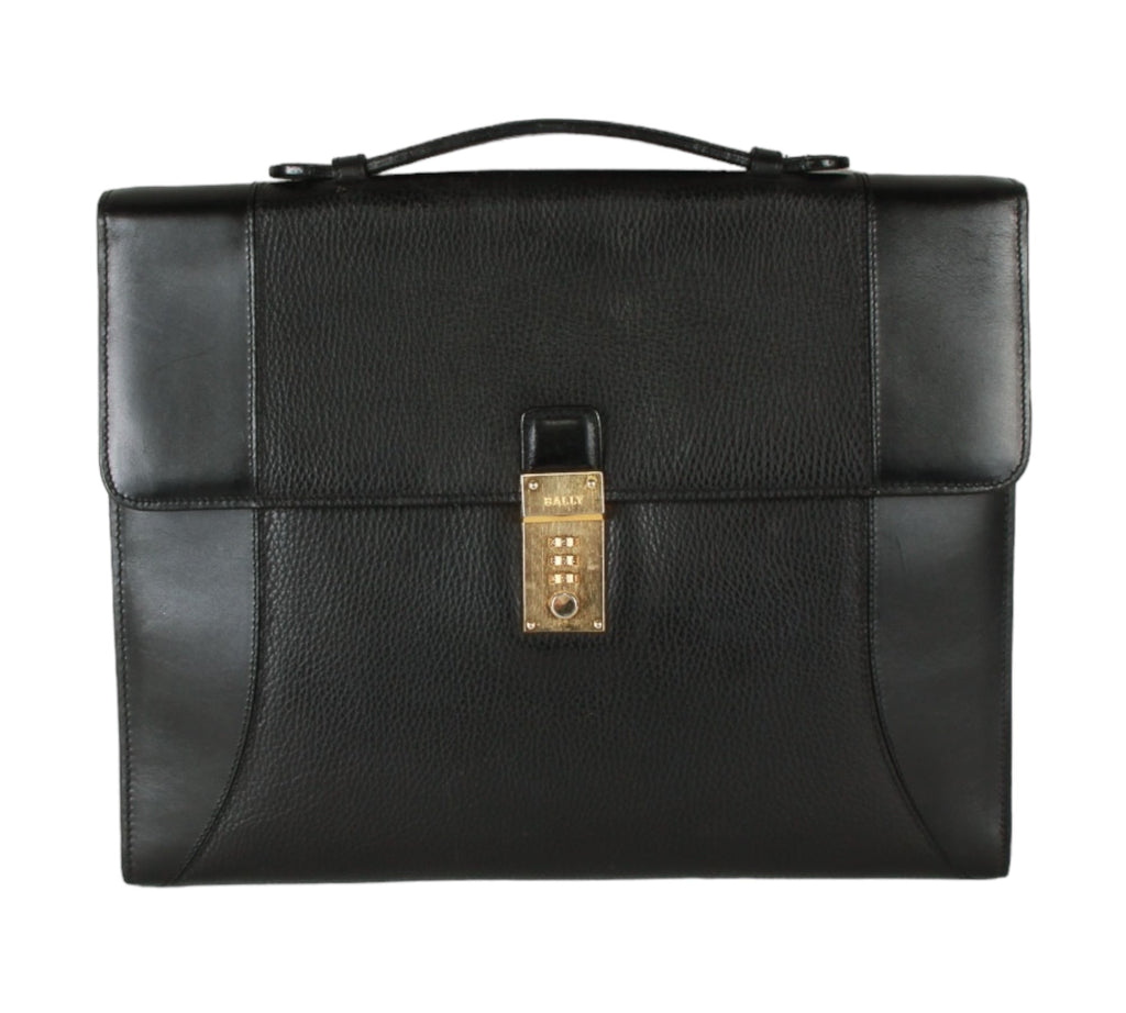 Authentic Bally mens soft briefcase business bag