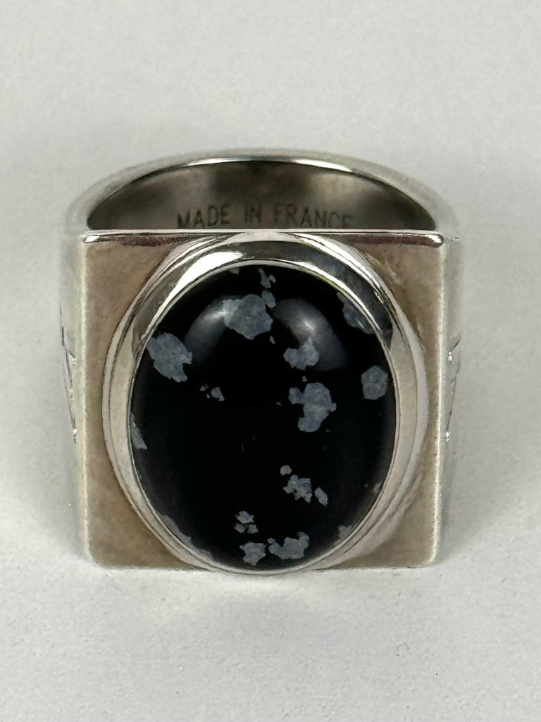 Authentic Louis Vuitton Chevalier Obsidian Ring