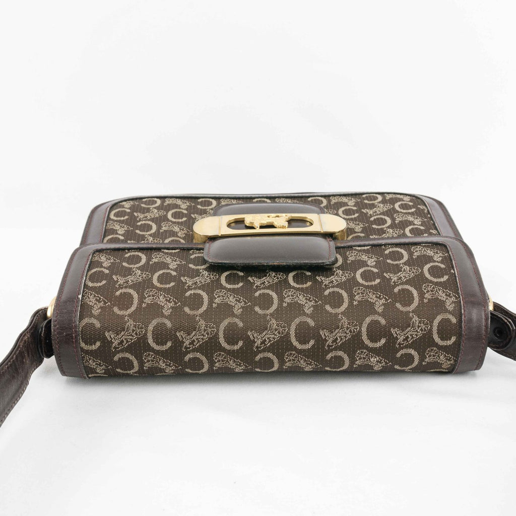 Vintage Celine Macadam Horse Carriage Shoulder Bag