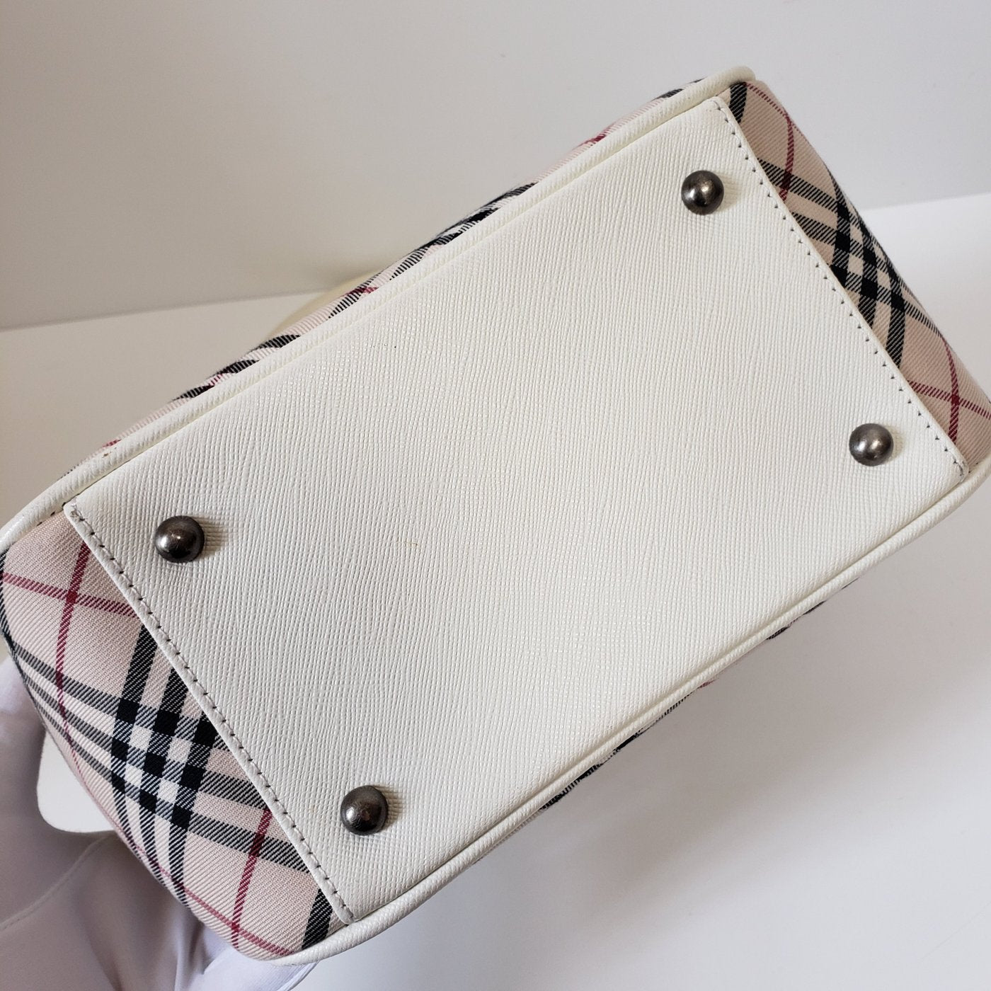 Burberry Novacheck canvas & leather handbag