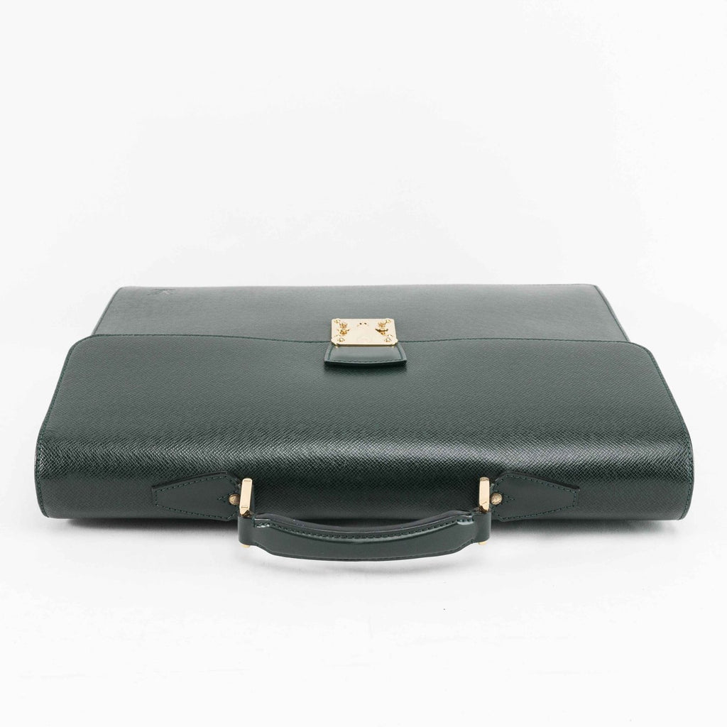 Louis Vuitton Green Taiga Leather Robusto Briefcase