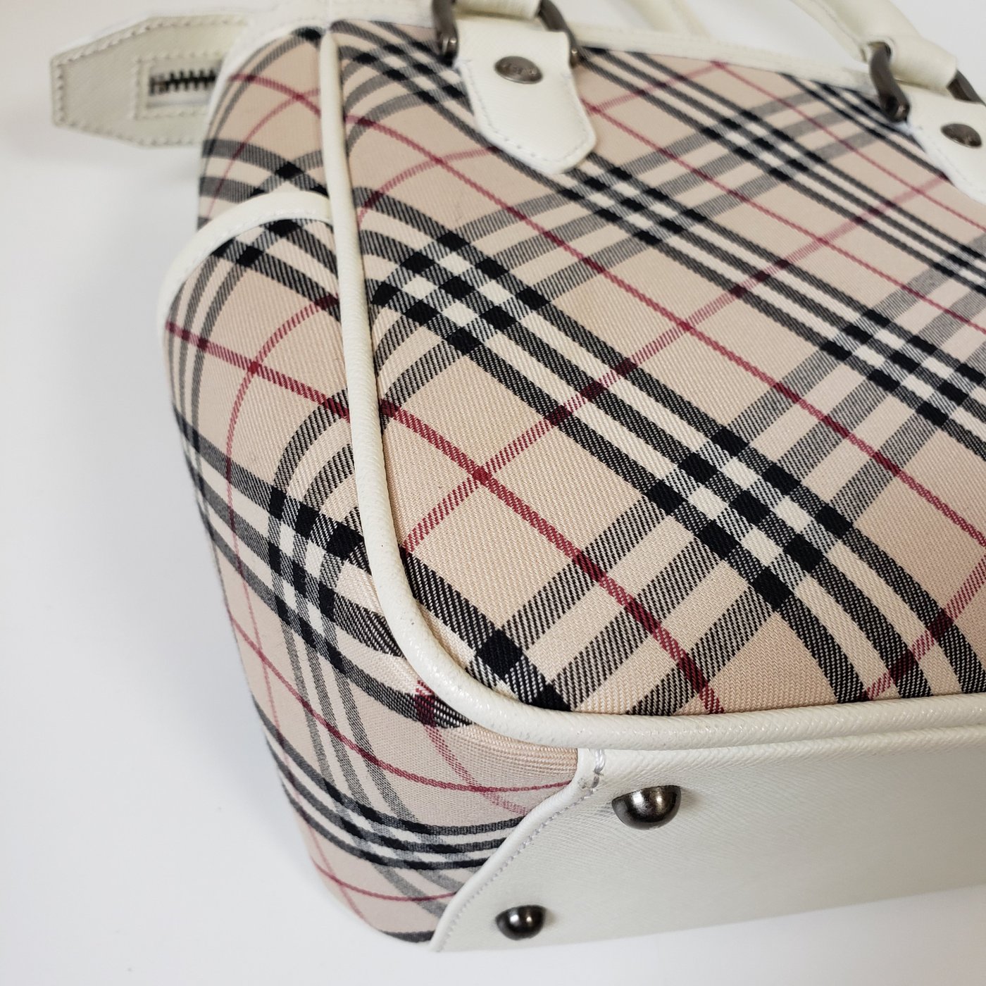 Burberry Novacheck canvas & leather handbag