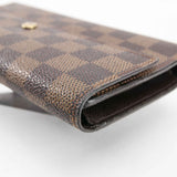 Authentic Louis Vuitton Brown Damier Trifold Wallet