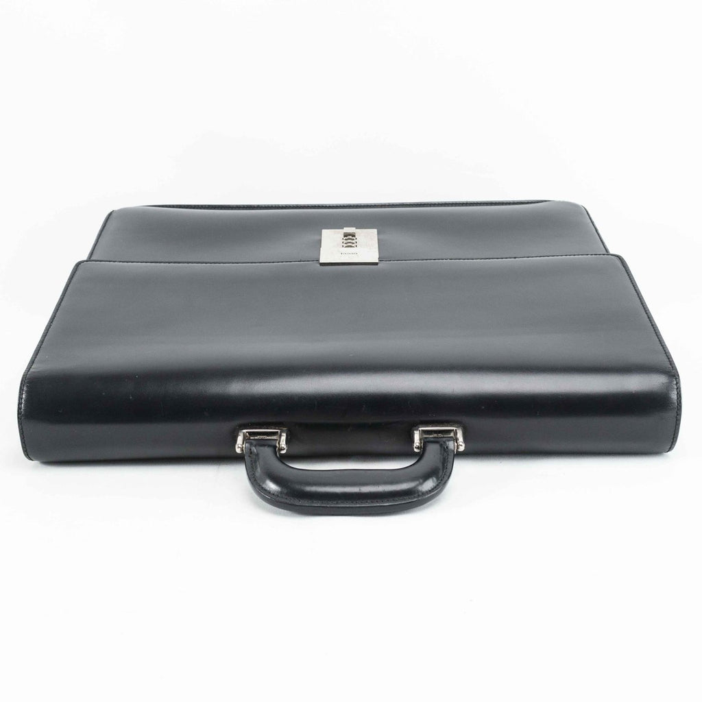 GUCCI Black Leather Business bag