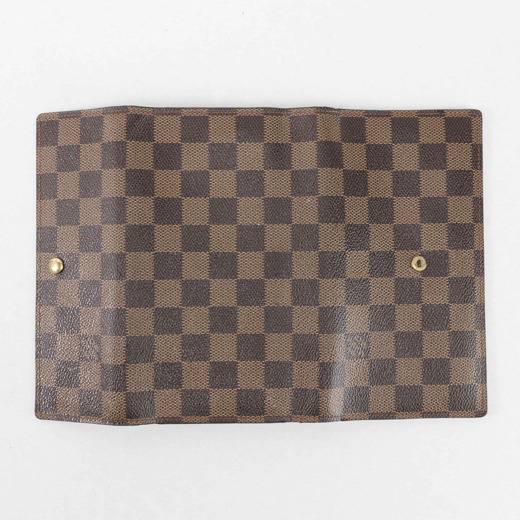 Authentic Louis Vuitton Brown Damier Trifold Wallet