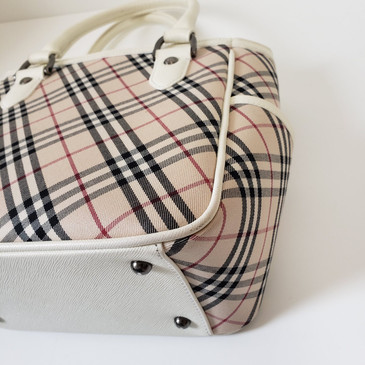 Burberry Novacheck canvas & leather handbag