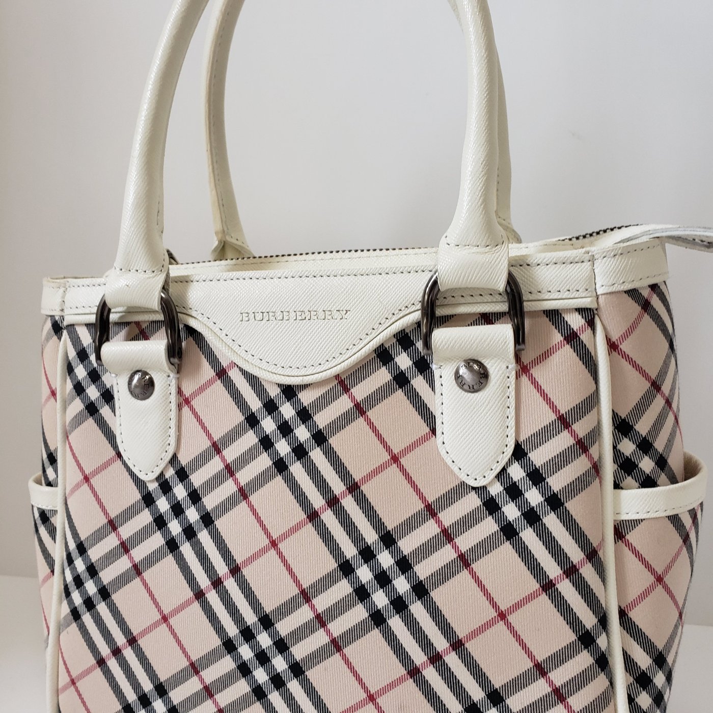 Burberry Novacheck canvas & leather handbag