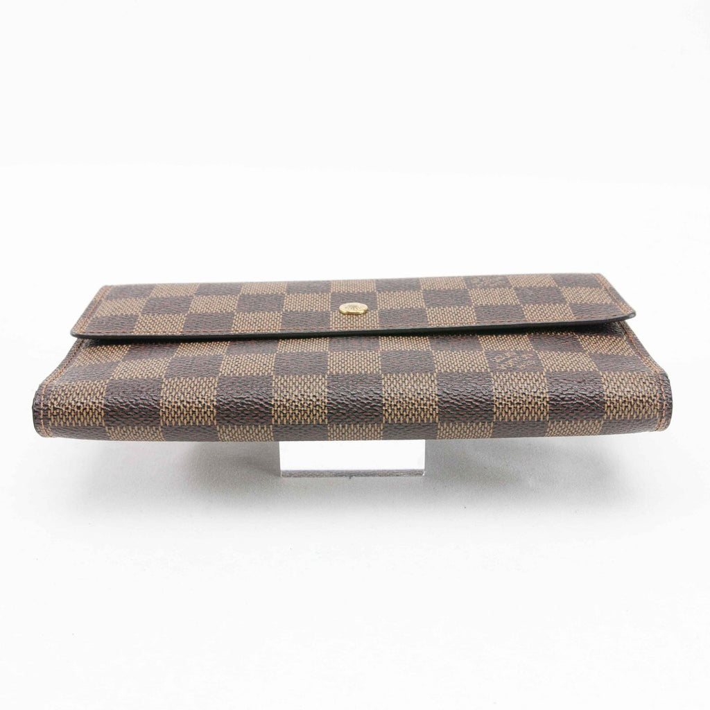 Authentic Louis Vuitton Brown Damier Trifold Wallet