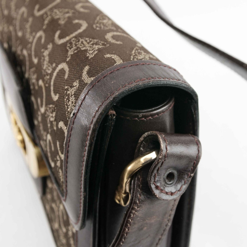 Vintage Celine Macadam Horse Carriage Shoulder Bag