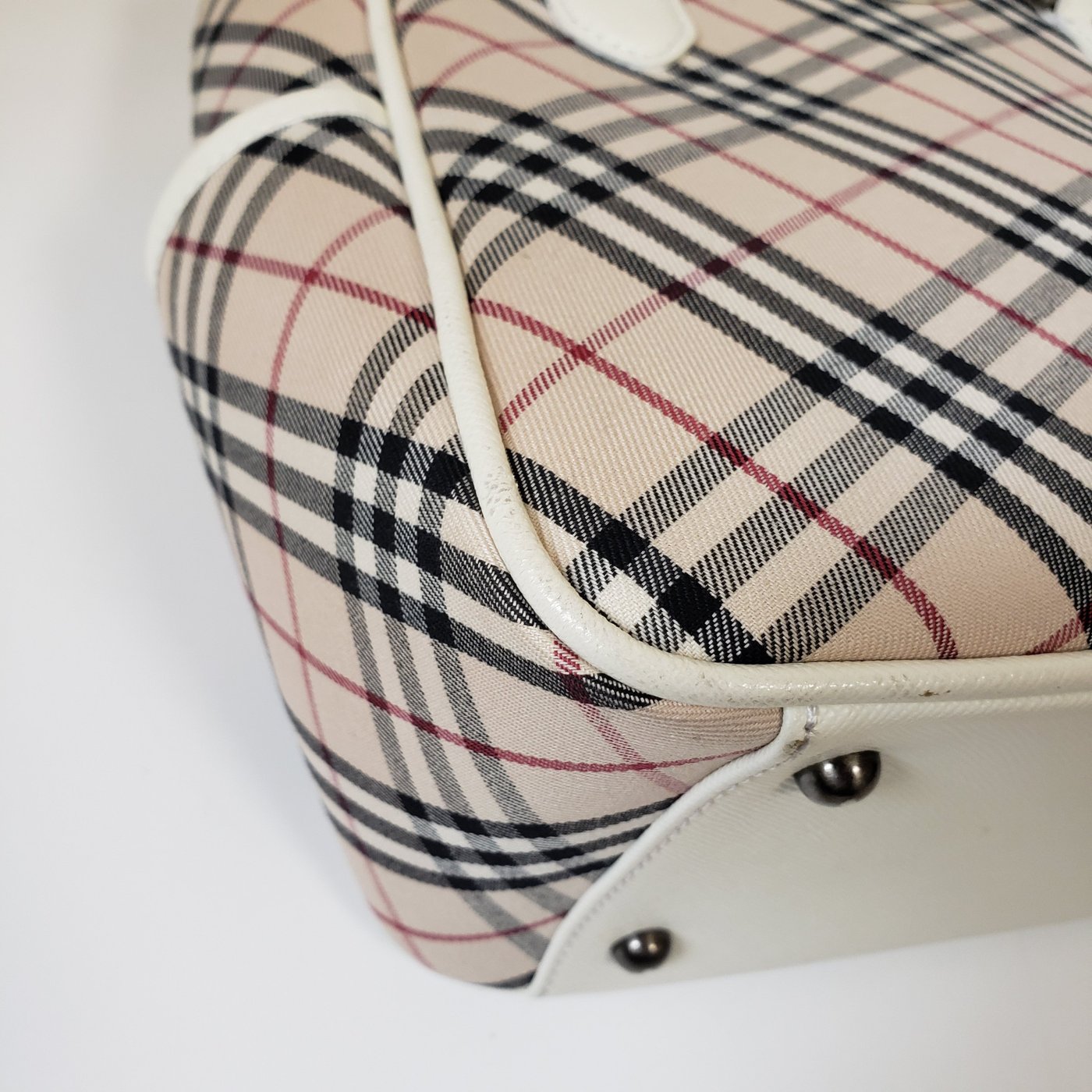 Burberry Novacheck canvas & leather handbag