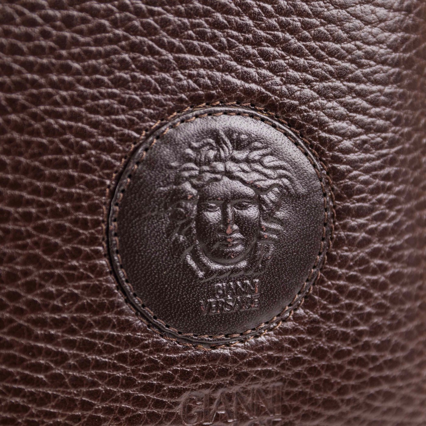 Gianni Versace - Classic Medusa Head Brown Leather briefcase