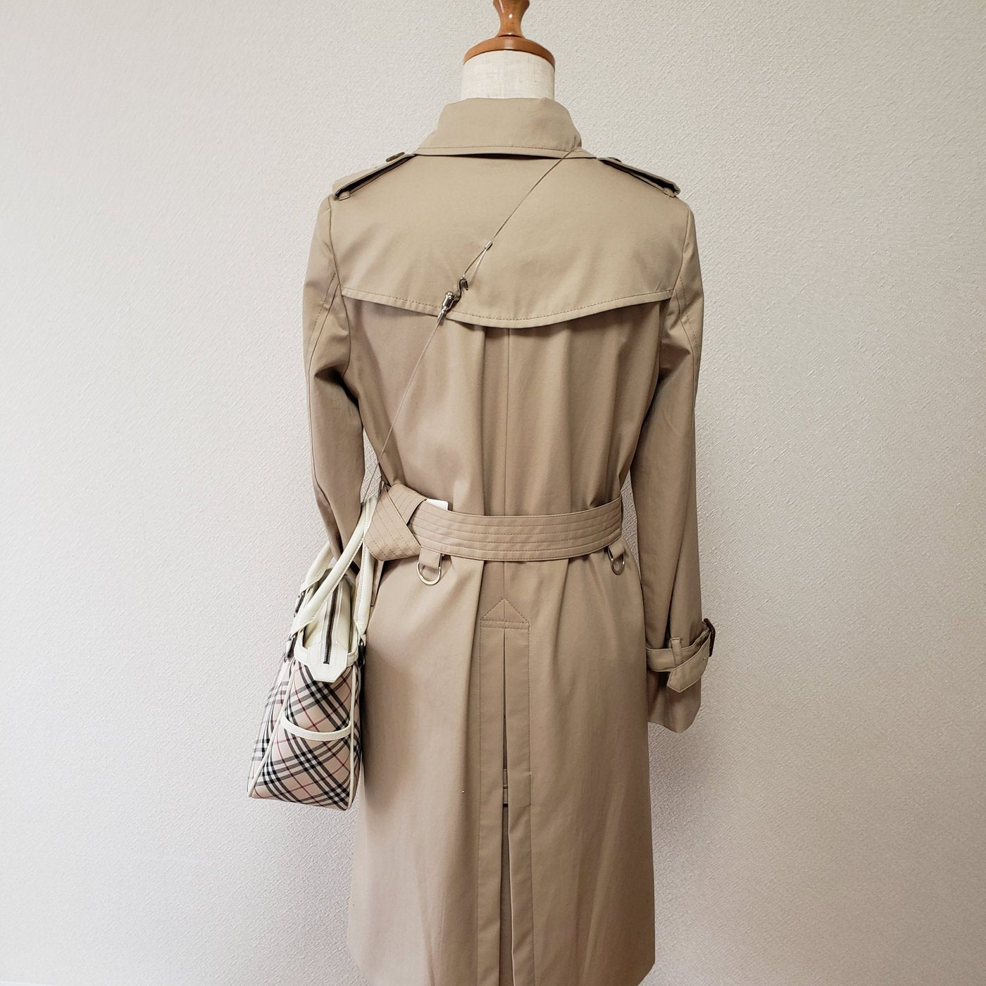 Burberry Novacheck canvas & leather handbag