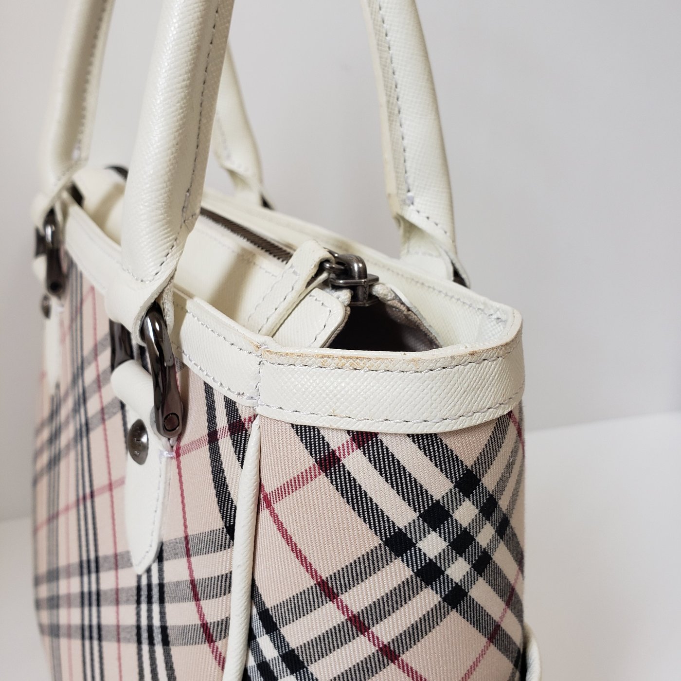 Burberry Novacheck canvas & leather handbag