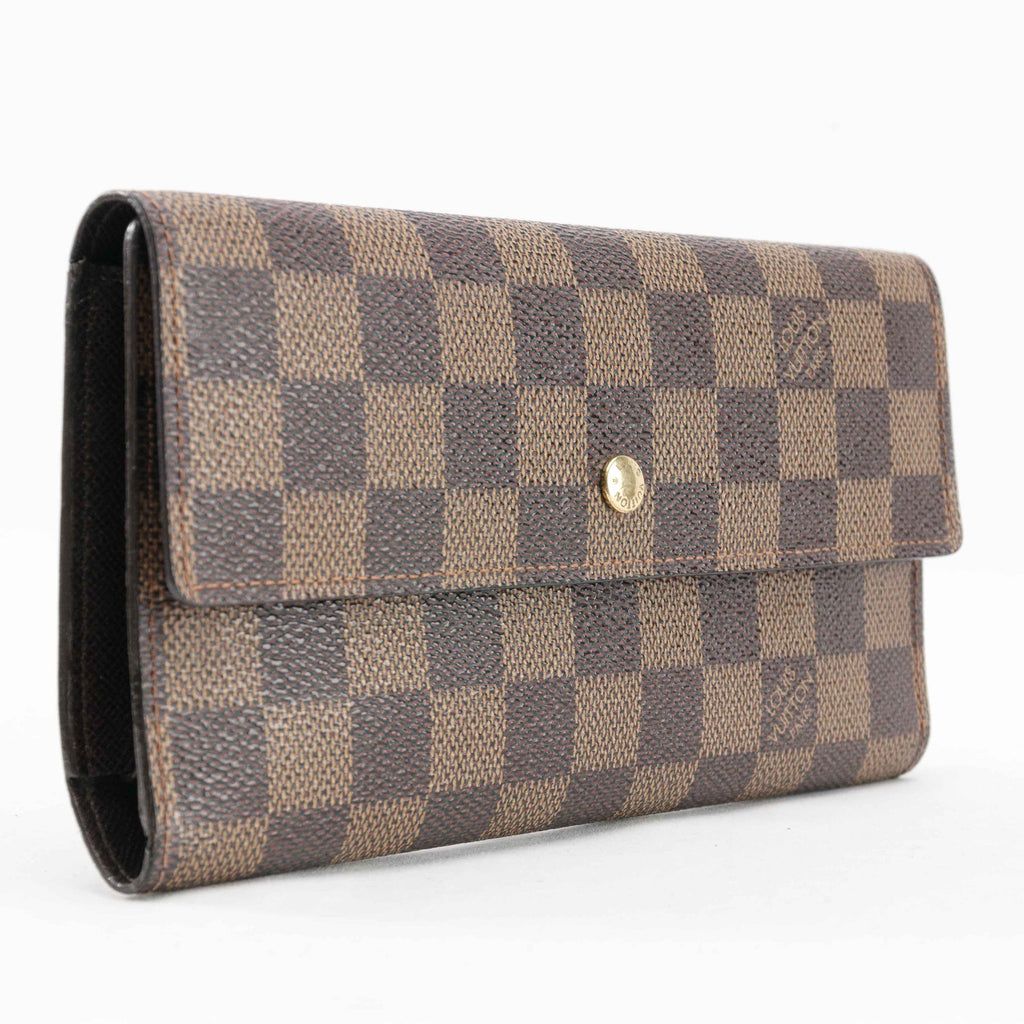 Authentic Louis Vuitton Brown Damier Trifold Wallet