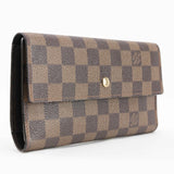 Authentic Louis Vuitton Brown Damier Trifold Wallet
