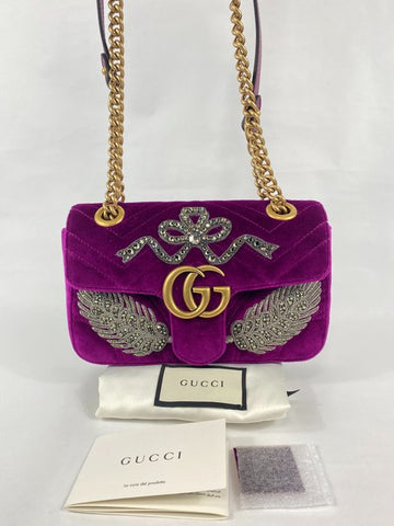 Authentic Gucci Denim GG Monogram Super Mini Dionysus Shoulder Bag