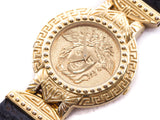 Authentic Gianni Versace vintage signature Medusa Gold plated Quartz watch - Connect Japan Luxury - 17