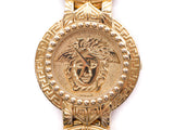 Authentic Gianni Versace vintage signature Medusa Gold plated Quartz watch - Connect Japan Luxury - 2