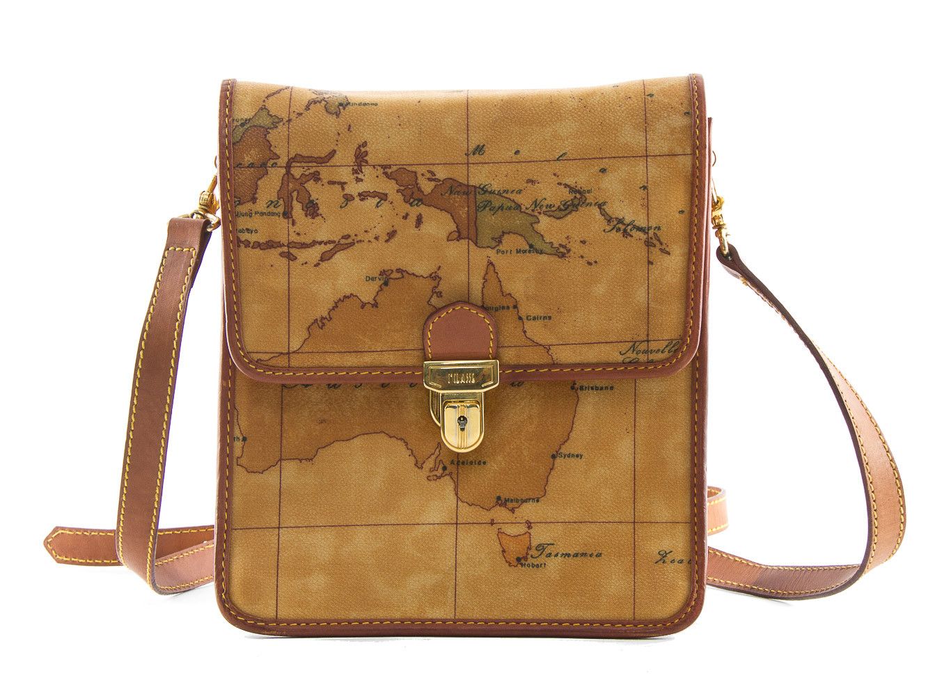Handbag With Sling Luxury Genuine Leather Italian Designer 