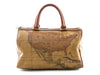 Authentic Alviero Martini Classe world map brown Boston bag - Connect Japan Luxury - 2