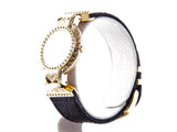 Authentic Gianni Versace vintage signature Medusa Gold plated Quartz watch - Connect Japan Luxury - 5