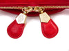 Thomas Wylde Red Leather gold skull and chain strap handbag purse