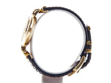 Authentic Gianni Versace vintage signature Medusa Gold plated Quartz watch - Connect Japan Luxury - 6