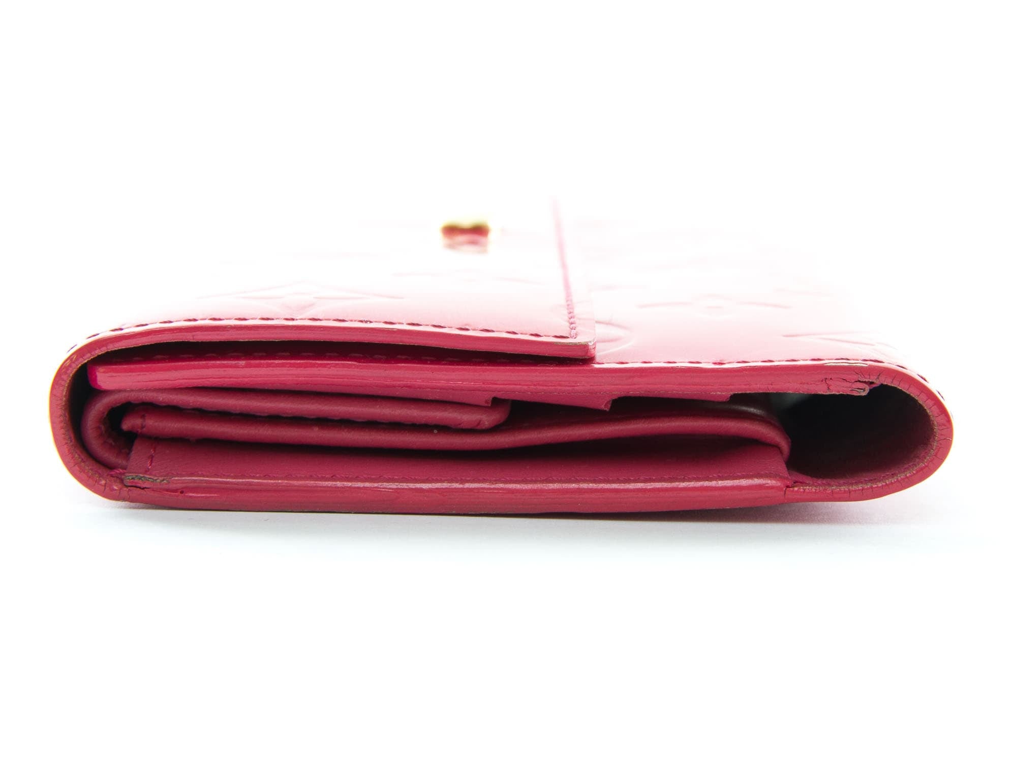 Authentic Louis Vuitton Red EPI Leather Porte-Tresor International Wallet