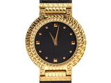 Authentic Gianni Versace vintage medusa Gold plated quartz watch + box - Connect Japan Luxury - 9