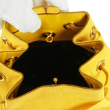 Authentic Salvatore Ferragamo yellow mini backpack