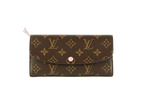 Authentic Gucci Monogram canvas brown leather wallet