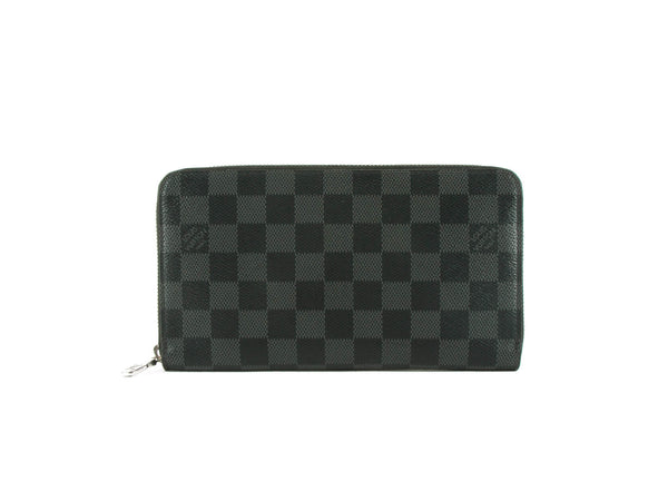 Louis Vuitton Damier Graphite Zippy Organizer Round Zipper 2 Fold Long Wallet