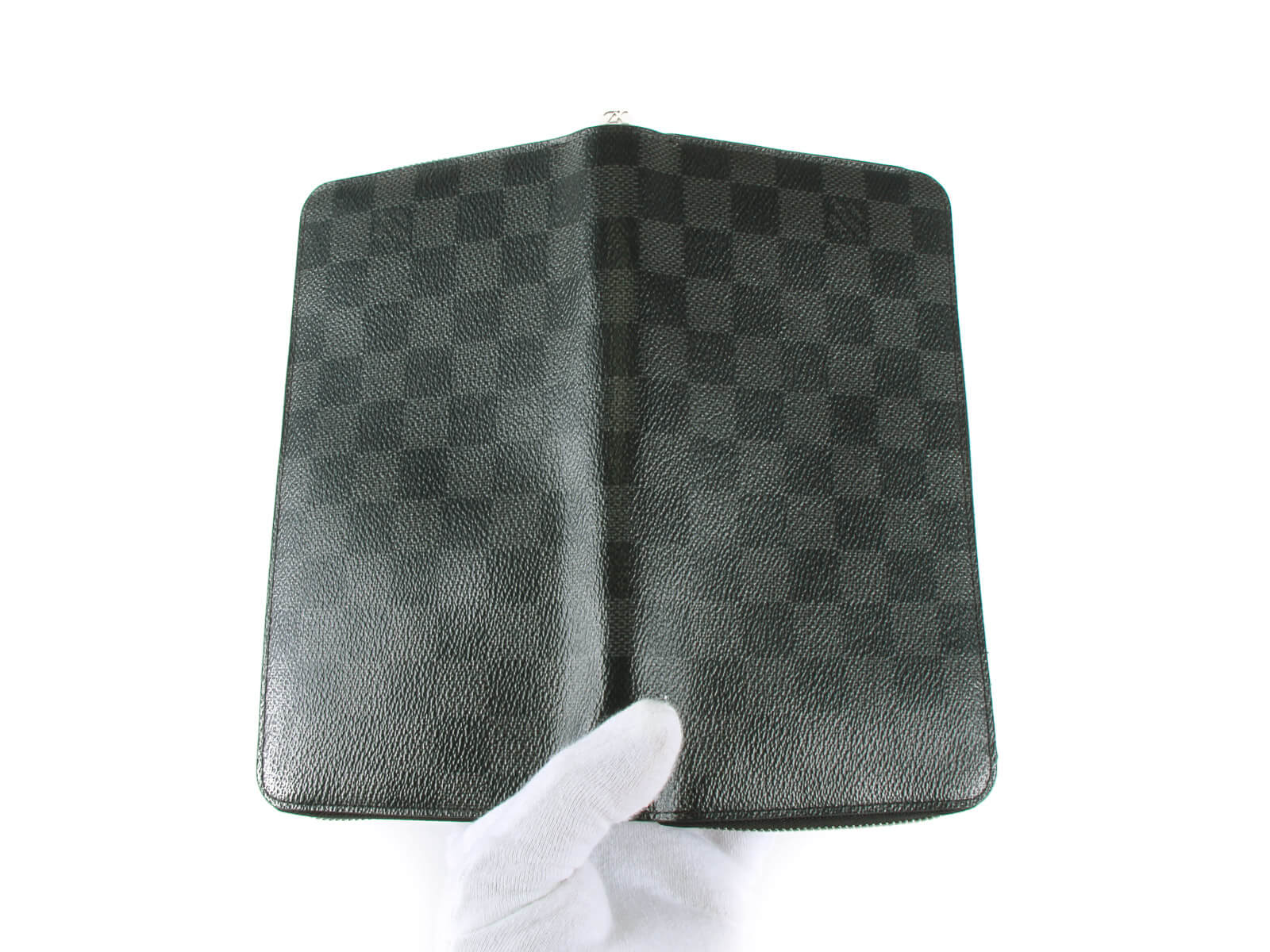 NEW LOUIS VUITTON Pocket Organizer Wallet Nemeth Rope / portecartes NEUF  Black White Leather ref.60625 - Joli Closet