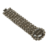Authentic Miu Miu Crystal bracelet logo on the oval crystal