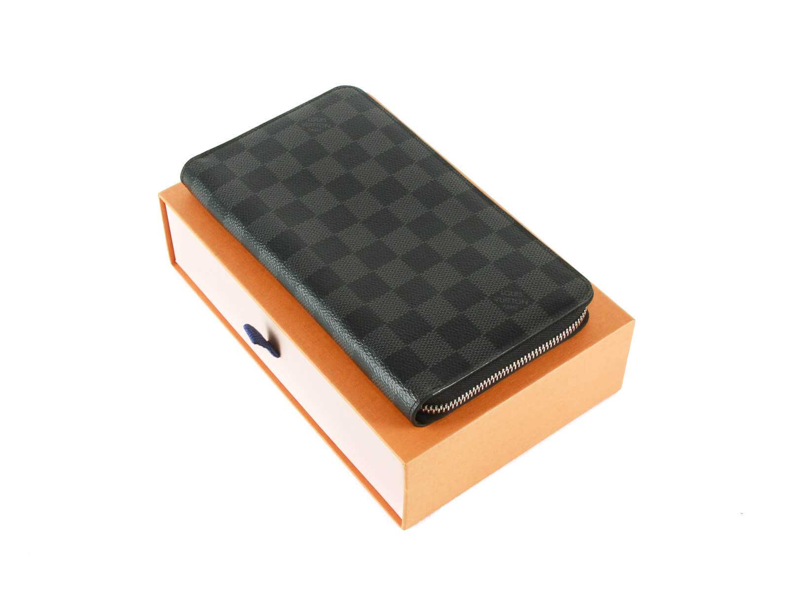 Louis Vuitton Rare Damier Graphite Trunks and Locks Zippy Organizer Wallet  For Sale at 1stDibs